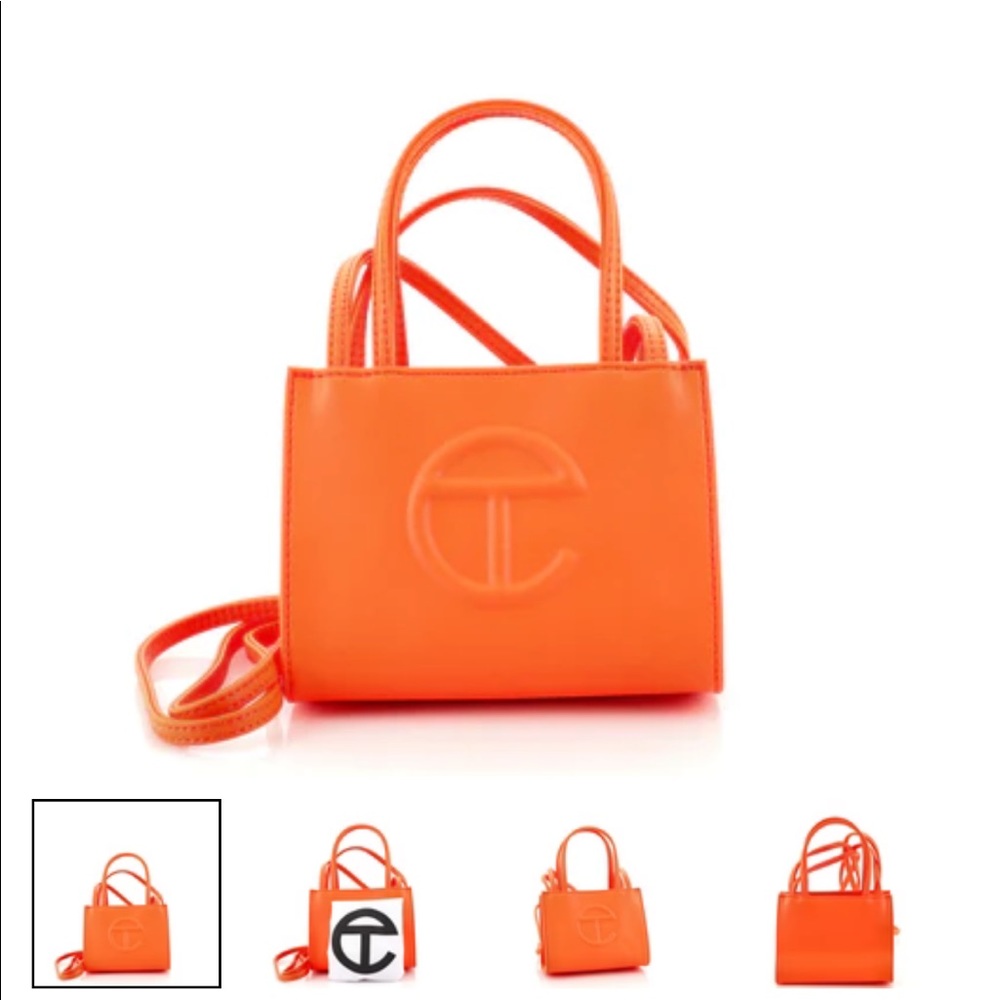NWT Telfar mini bag in orange